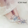 Newest  Cinderella Rhinestone High Heels Pumps Pointed toe Shoes