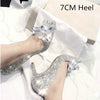 Newest  Cinderella Rhinestone High Heels Pumps Pointed toe Shoes