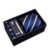 Gift Box Custom Personalized Ties Hankie Cufflinks Sets