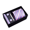 Gift Box Custom Personalized Ties Hankie Cufflinks Sets