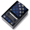 Gift Box Custom Personalized Ties Hankie Cufflinks Sets