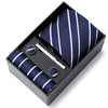 Gift Box Custom Personalized Ties Hankie Cufflinks Sets