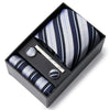 Gift Box Custom Personalized Ties Hankie Cufflinks Sets