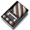 Gift Box Custom Personalized Ties Hankie Cufflinks Sets