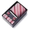 Gift Box Custom Personalized Ties Hankie Cufflinks Sets