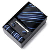 Gift Box Custom Personalized Ties Hankie Cufflinks Sets