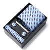 Gift Box Custom Personalized Ties Hankie Cufflinks Sets