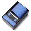 Gift Box Custom Personalized Ties Hankie Cufflinks Sets