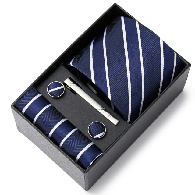 High Grade Silk Tie Gift Set Necktie Box Suit Accessories