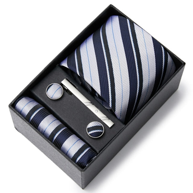 High Grade Silk Tie Gift Set Necktie Box Suit Accessories