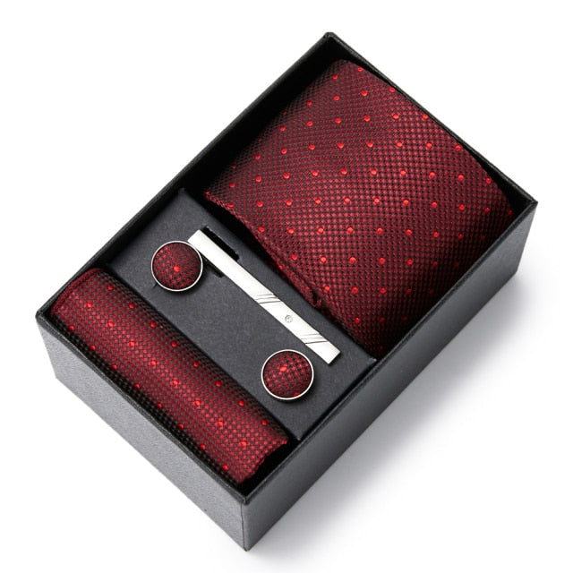 High Grade Silk Tie Gift Set Necktie Box Suit Accessories