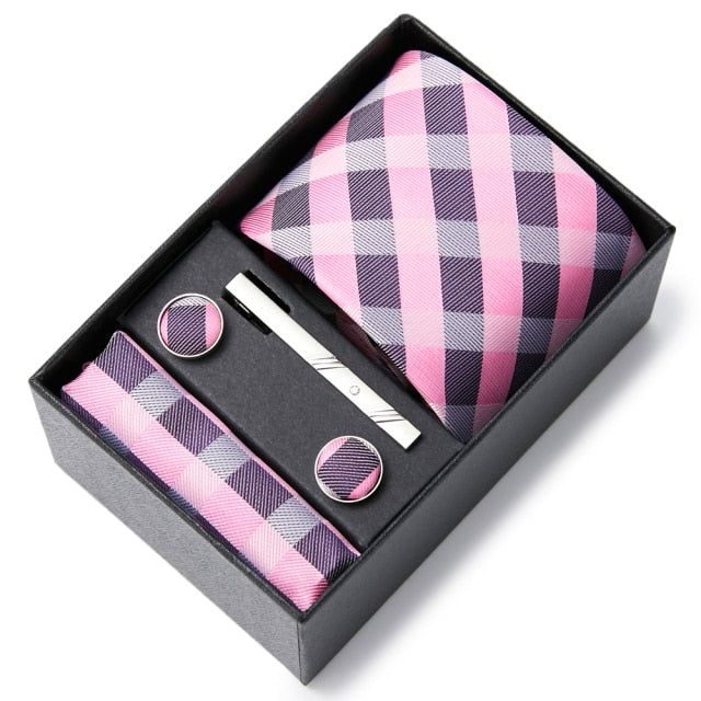 High Grade Silk Tie Gift Set Necktie Box Suit Accessories