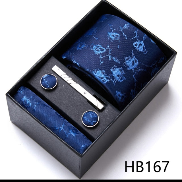 High Grade Silk Tie Gift Set Necktie Box Suit Accessories