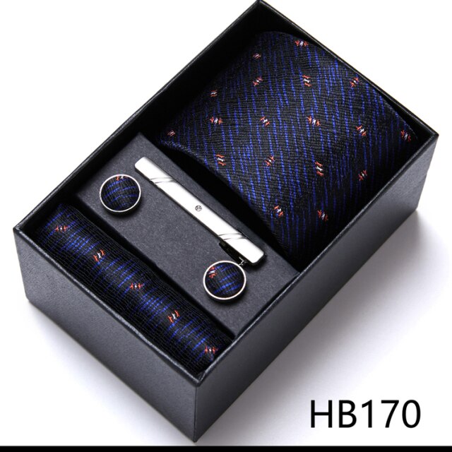 High Grade Silk Tie Gift Set Necktie Box Suit Accessories