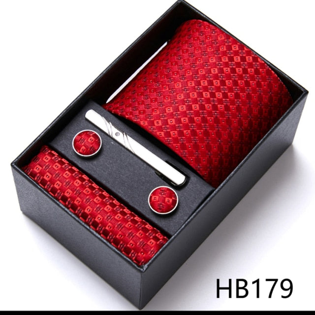 High Grade Silk Tie Gift Set Necktie Box Suit Accessories