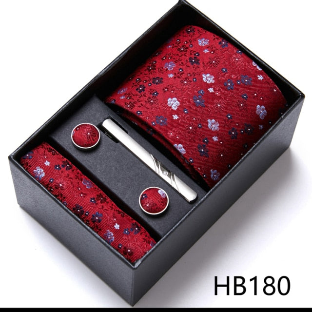 High Grade Silk Tie Gift Set Necktie Box Suit Accessories