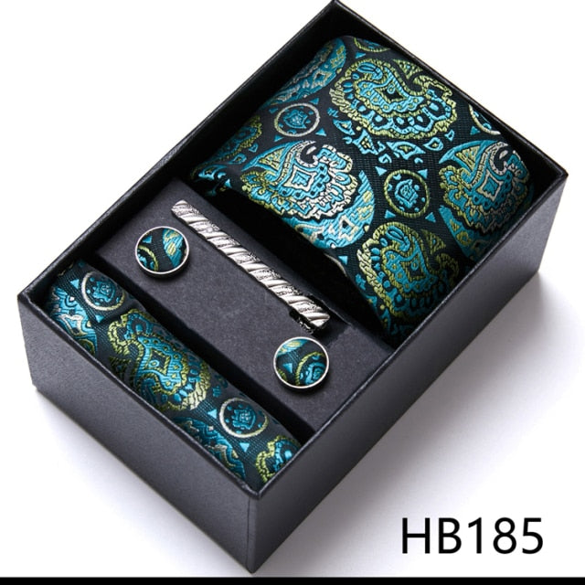 High Grade Silk Tie Gift Set Necktie Box Suit Accessories