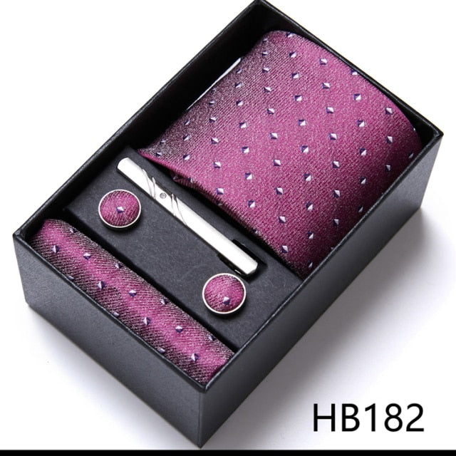 High Grade Silk Tie Gift Set Necktie Box Suit Accessories