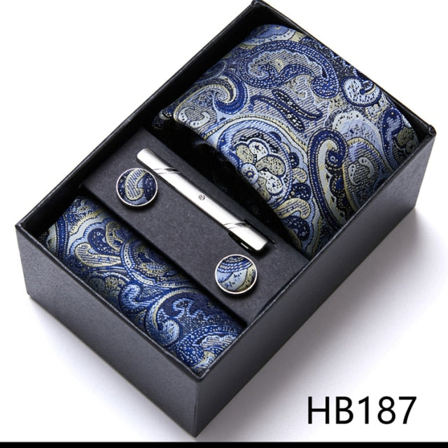 High Grade Silk Tie Gift Set Necktie Box Suit Accessories