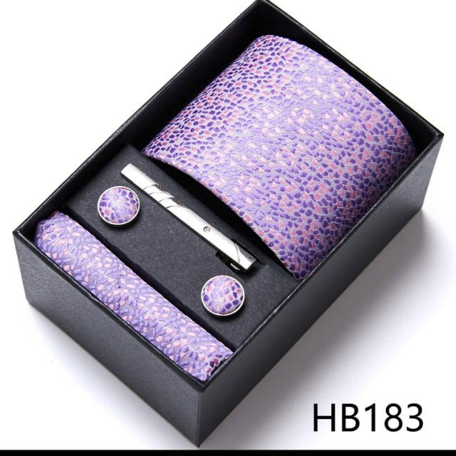 High Grade Silk Tie Gift Set Necktie Box Suit Accessories