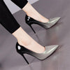 2021 Mixed Colors Thin Heels Rubber sole ladies shoes