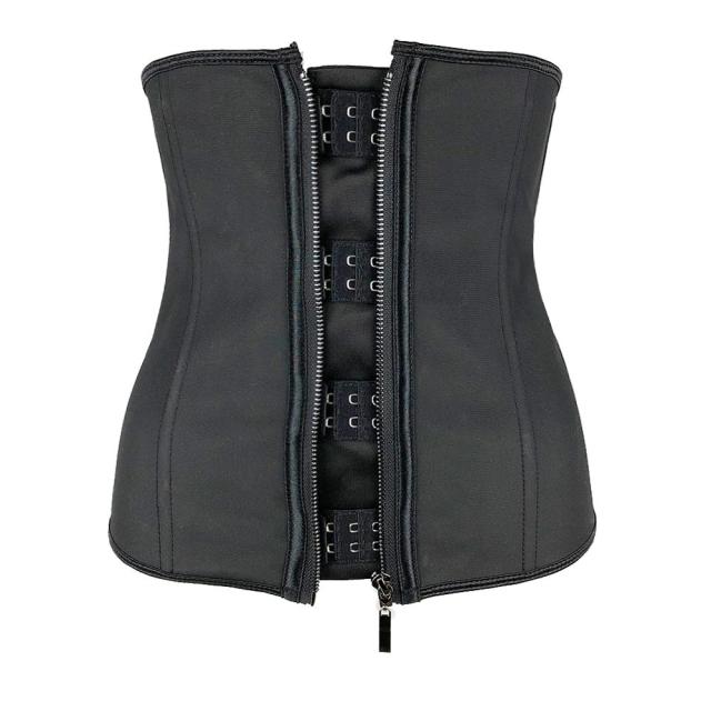 Latex Waist Trainer Body Shaper Corsets with Zipper Cincher Corset Top Slimming Belt Black Shapers Shapewear Plus Size